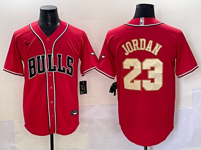 Men 2025 Chicago Bulls #23 Jordan Red Joint Name Nike NBA Jersey style 5